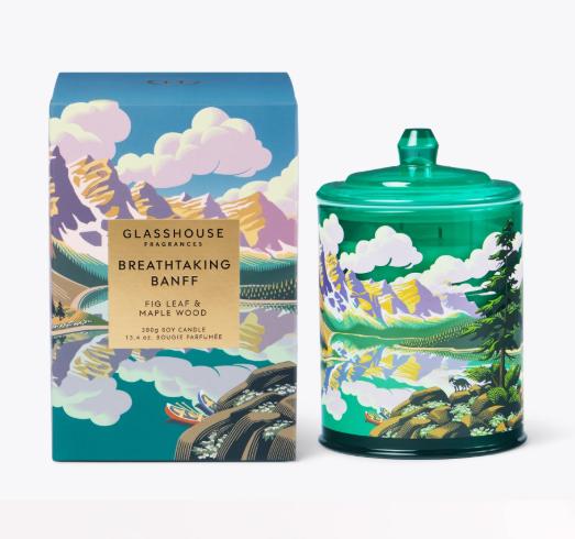 Glasshouse Breathtaking Banff Soy Candle Fig Leaf& Maple Wood 醉美班夫（无花果叶&枫木）限量版380g