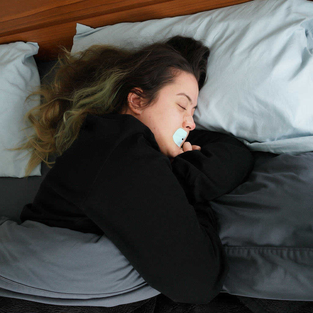 Classic Mouth Tape | Light Blue / Black | 7 or 35-Night Pack