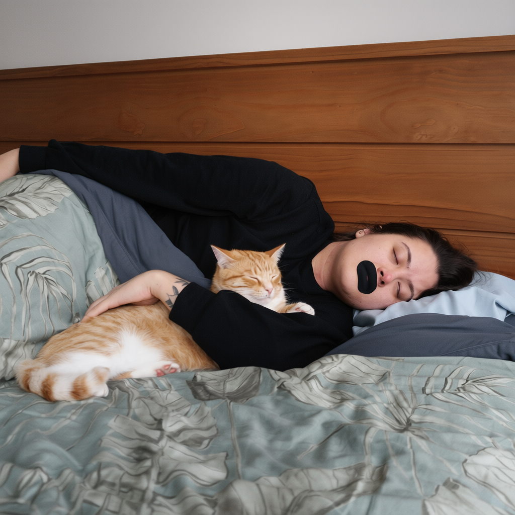 Classic Mouth Tape | Light Blue / Black | 7 or 35-Night Pack