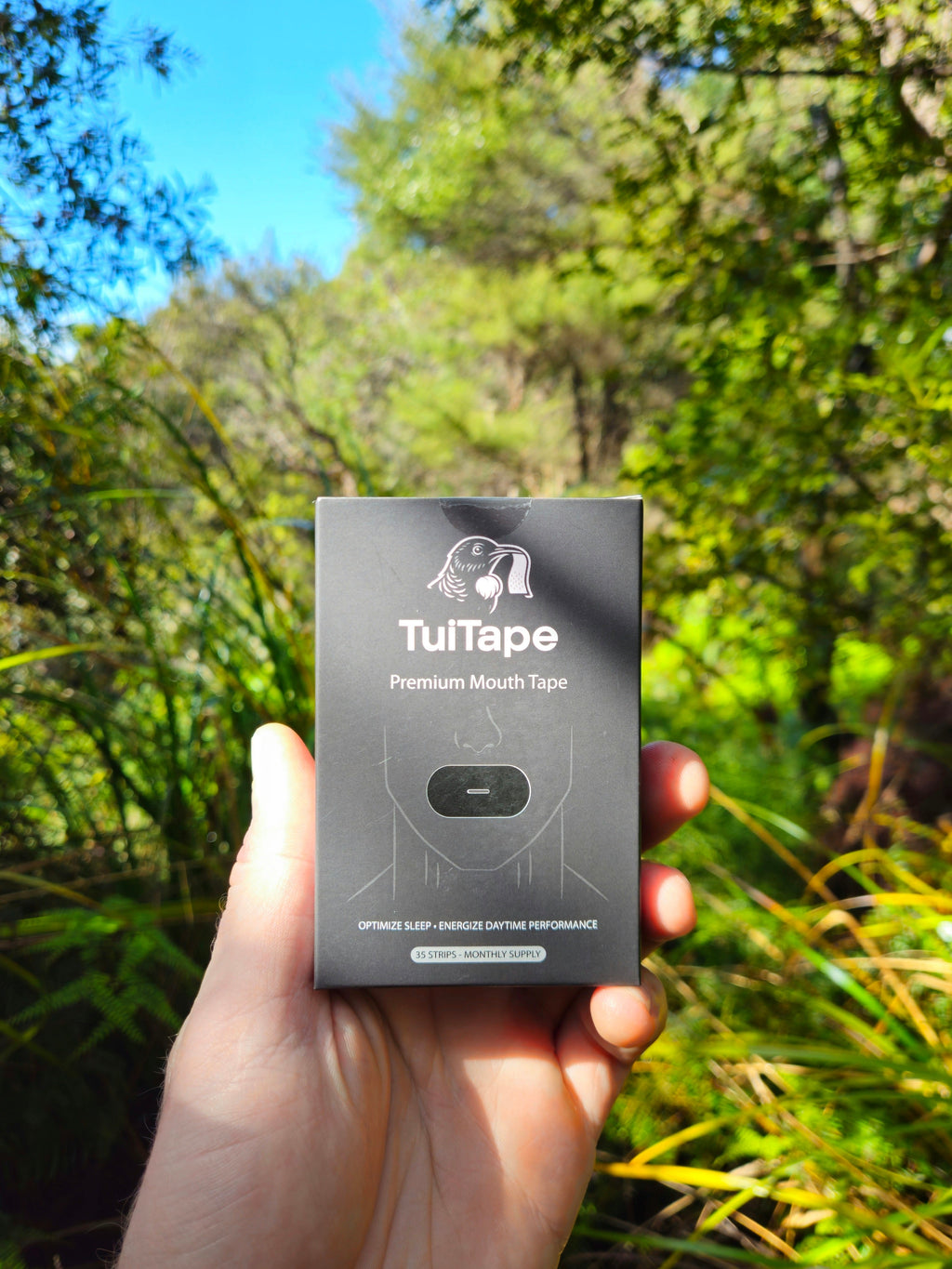 Classic Mouth Tape | Light Blue / Black | 7 or 35-Night Pack