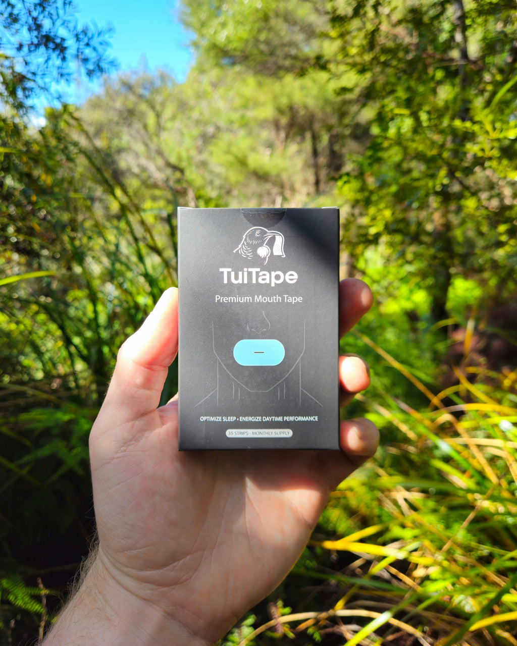 Classic Mouth Tape | Light Blue / Black | 7 or 35-Night Pack