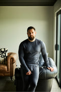 Men's OG Long Sleeve - 100% Merino Wool, Slate Grey - BraveBearFit