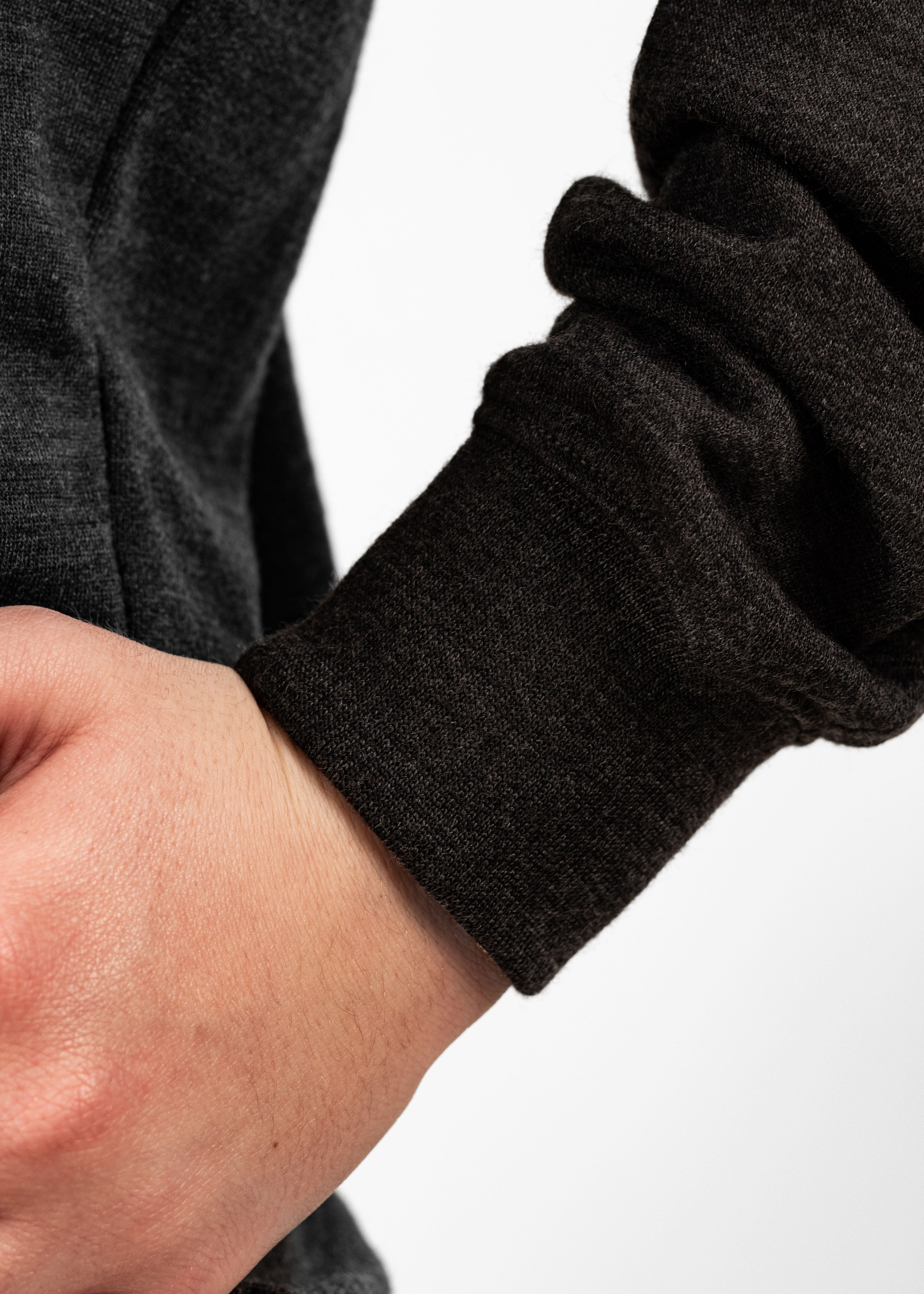 Women's Crew Sweatshirt - 100% Merino Wool, Slate Grey (SECOND)