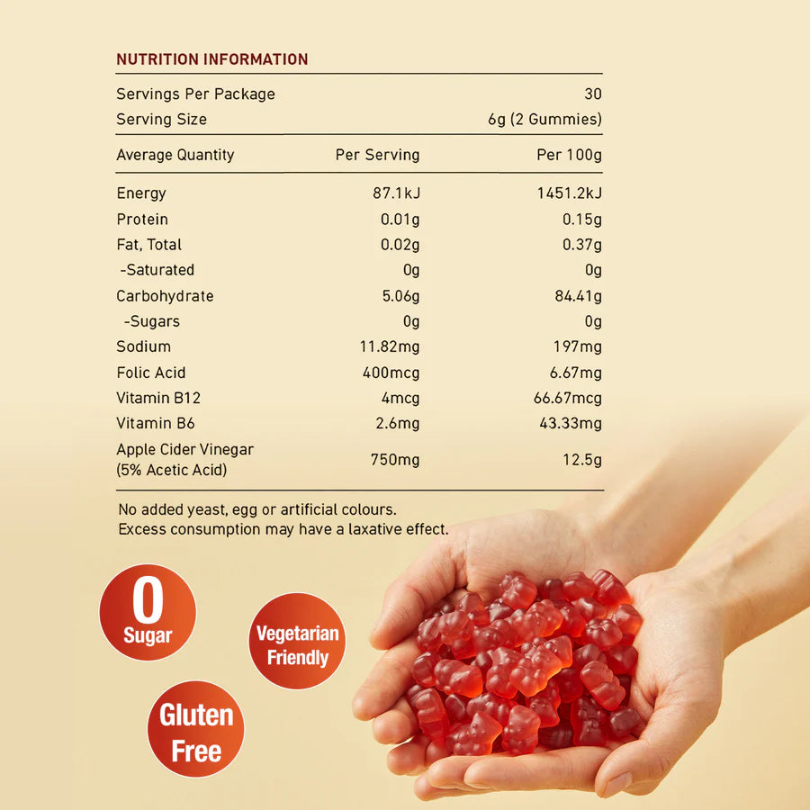 Unichi Apple Cider Vinegar Gummy 60s