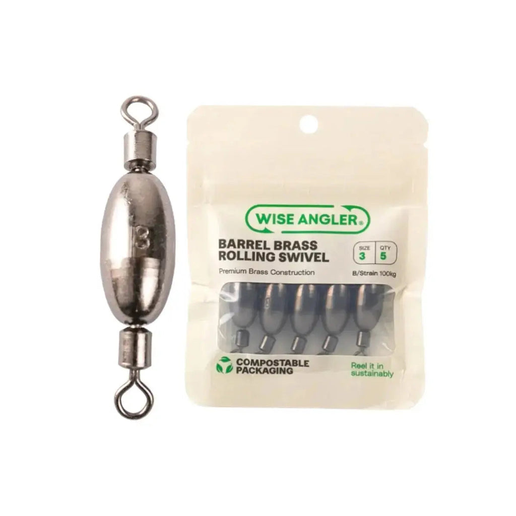 Barrel Brass Weight Rolling Swivel