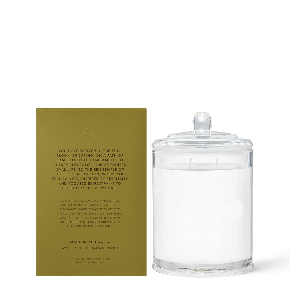 Glasshouse Kyoto In Bloom Soy Candle (Camellia & Lotus) 380g