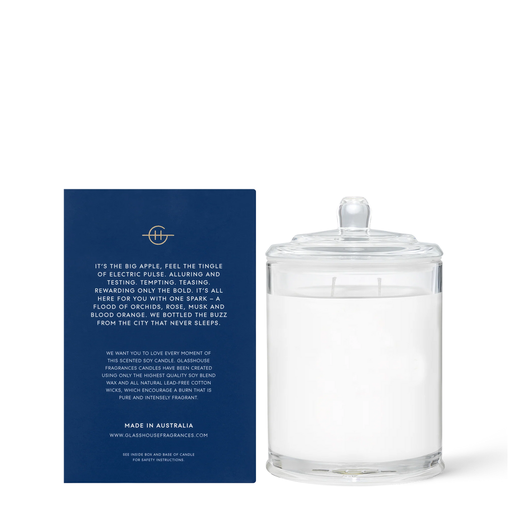Glasshouse l'll Take Manhattan Soy Candle (Orchids & Blood Orange) 380g