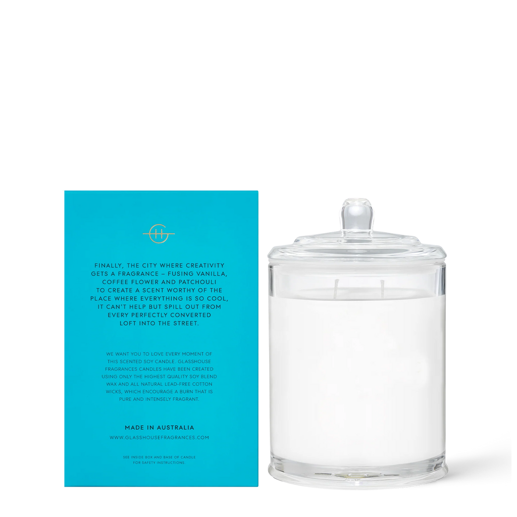Glasshouse Melbourne Muse Soy Candle (Coffee Flower & Vanilla) 380g
