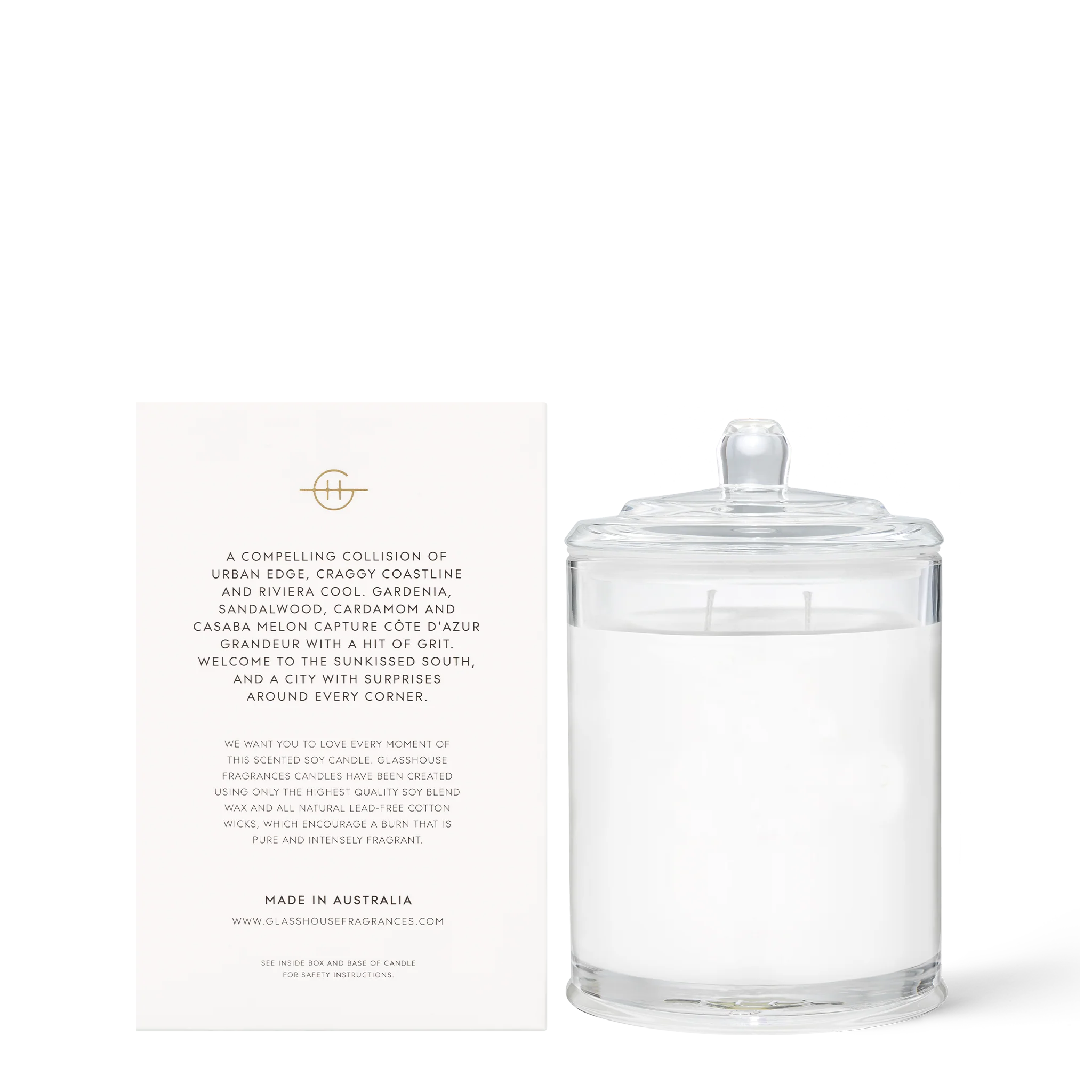 Glasshouse Marseille Memoir Soy Candle (Gardenia)380g