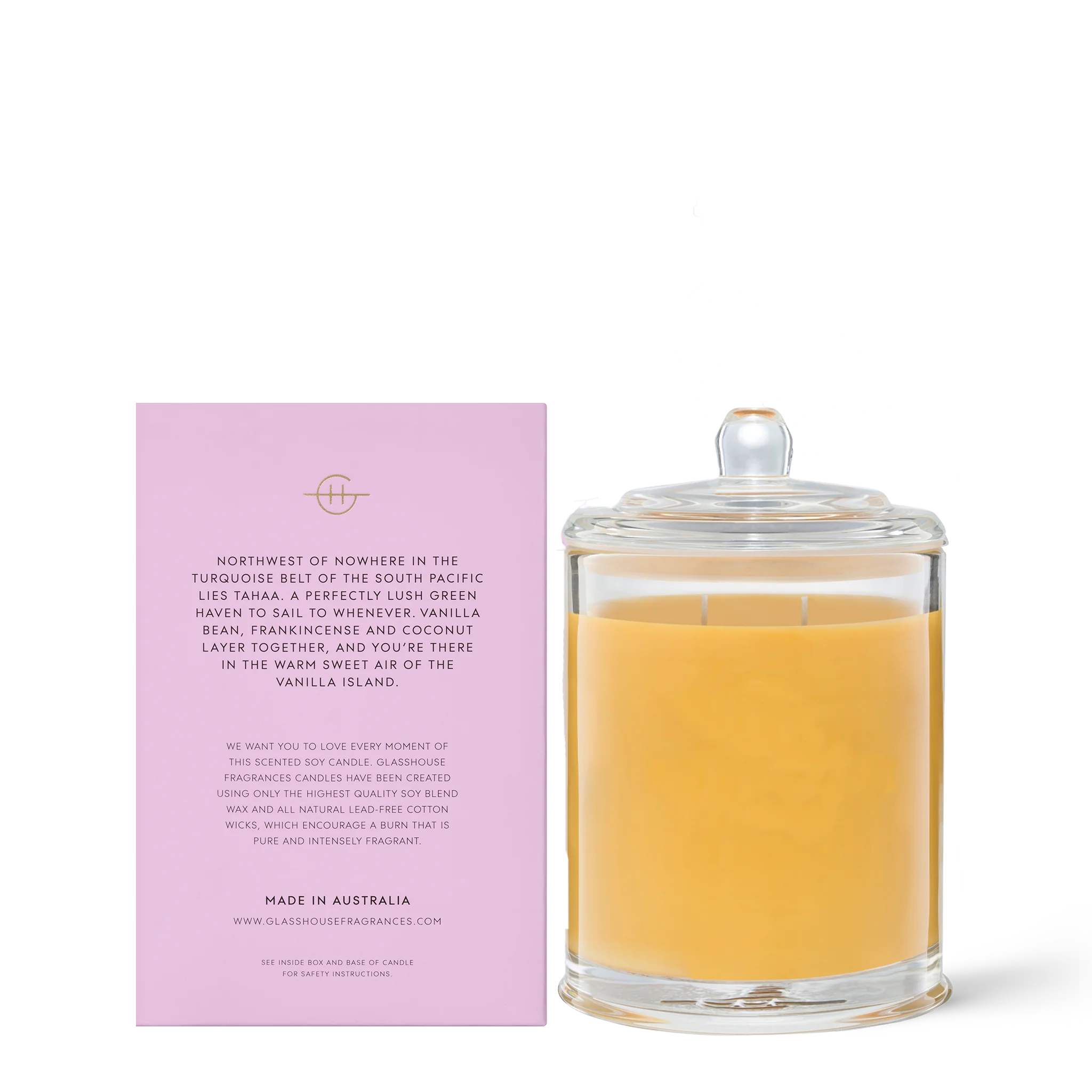 Glasshouse A Tahaa Affair Soy Candle (Vanilla Caramel) 380g