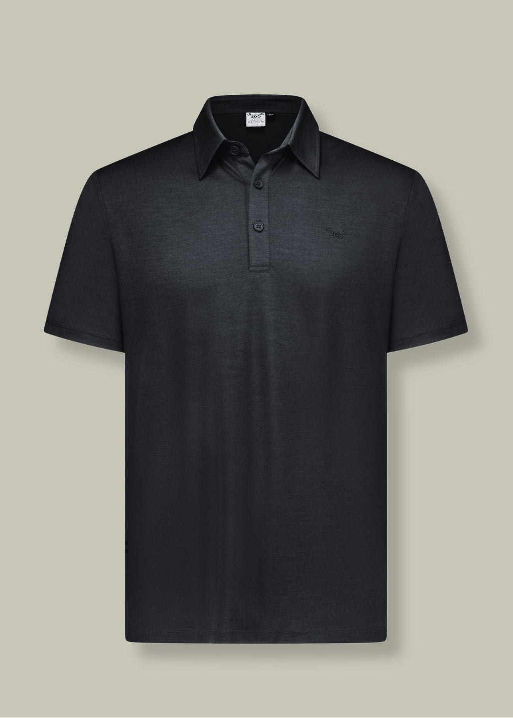 Men's Polo - 100% Merino Wool, Black