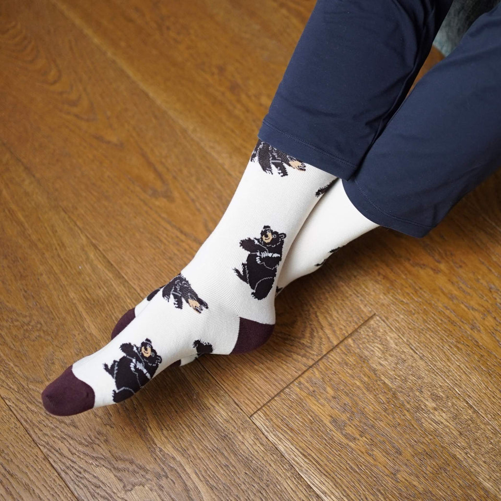 Save the Black Bear Bamboo Socks - BraveBearFit