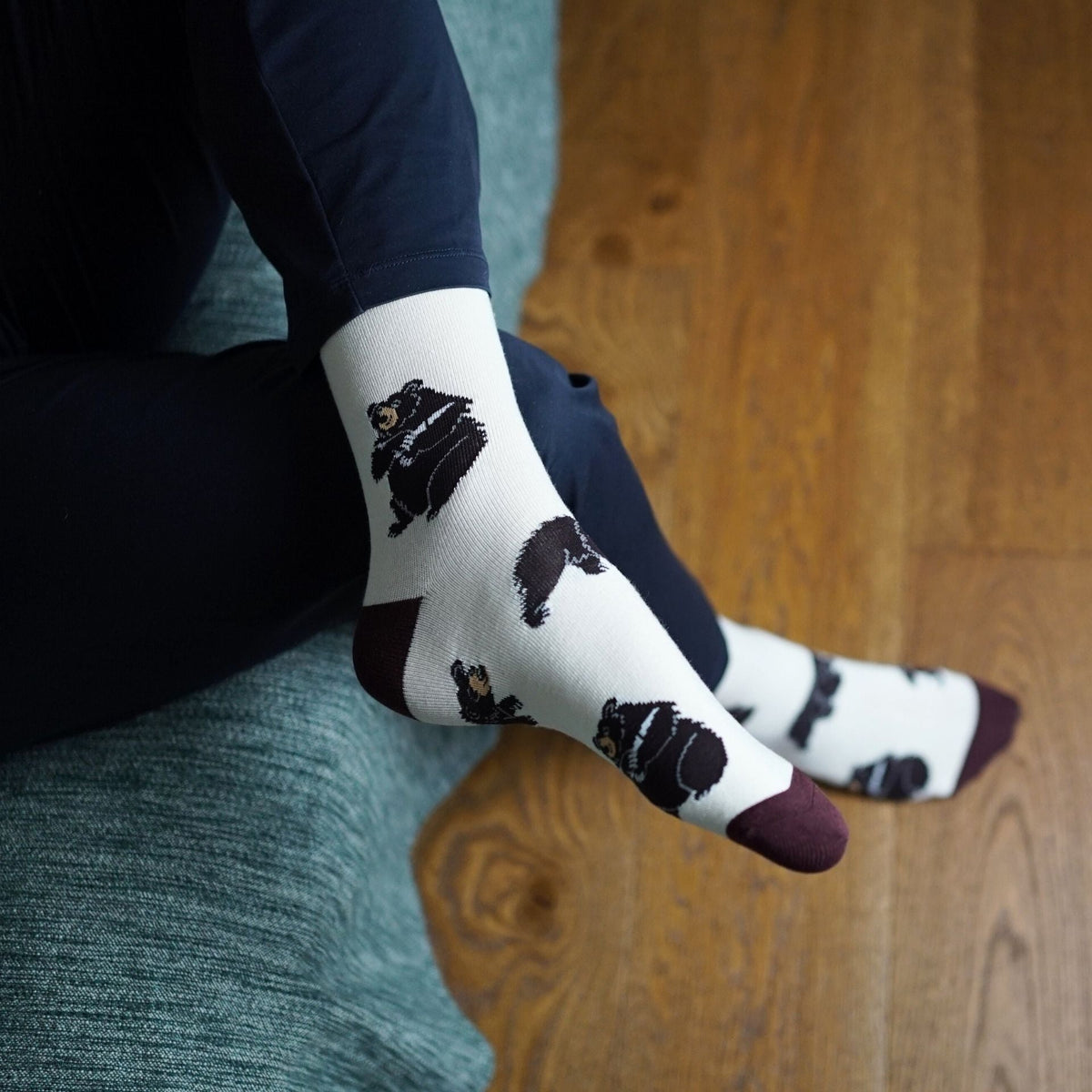 Save the Black Bear Bamboo Socks - BraveBearFit