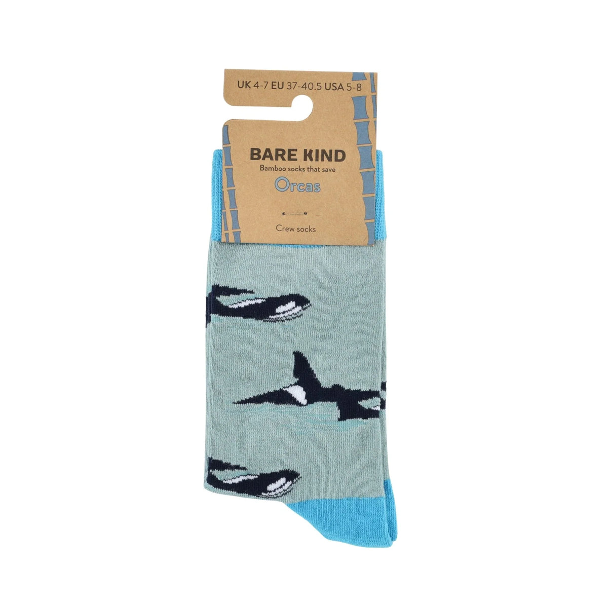 Save the Blue Orca Bamboo Socks - BraveBearFit
