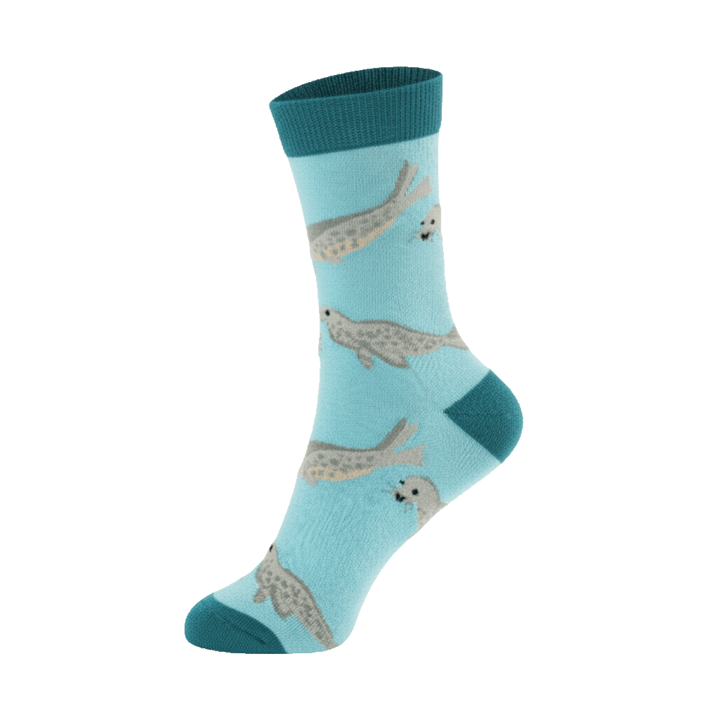 Save the Blue Seals Bamboo Socks - BraveBearFit