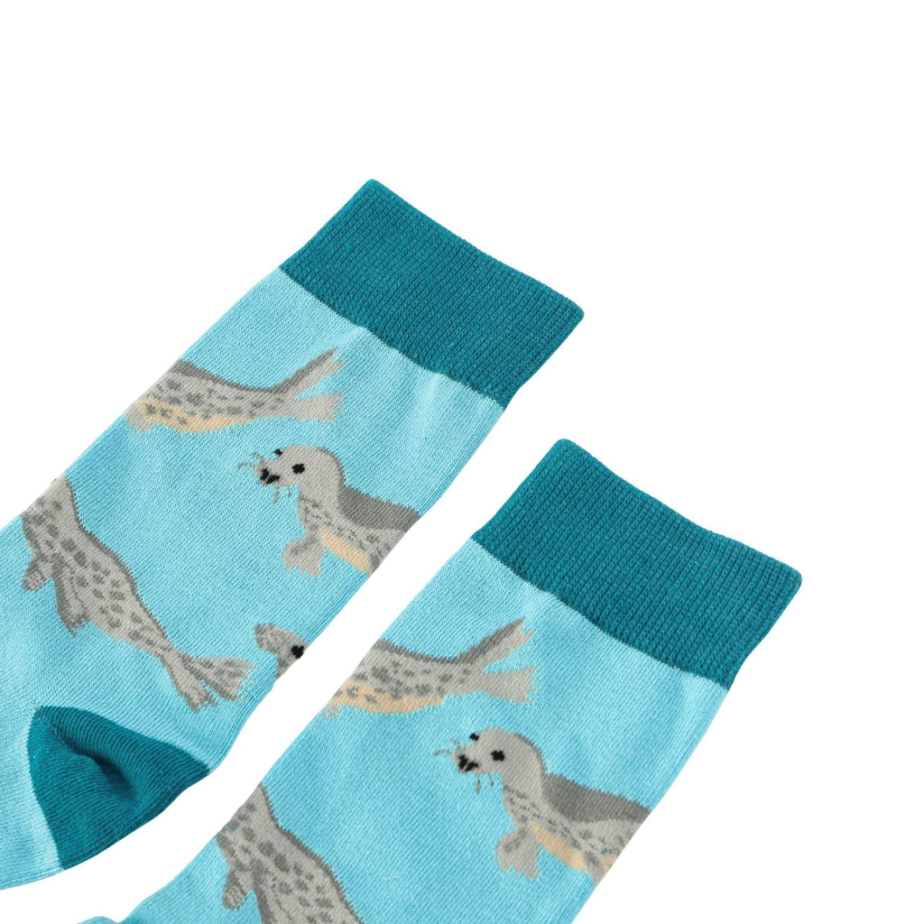 Save the Blue Seals Bamboo Socks - BraveBearFit