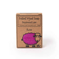 Rose Felted Wool Soap