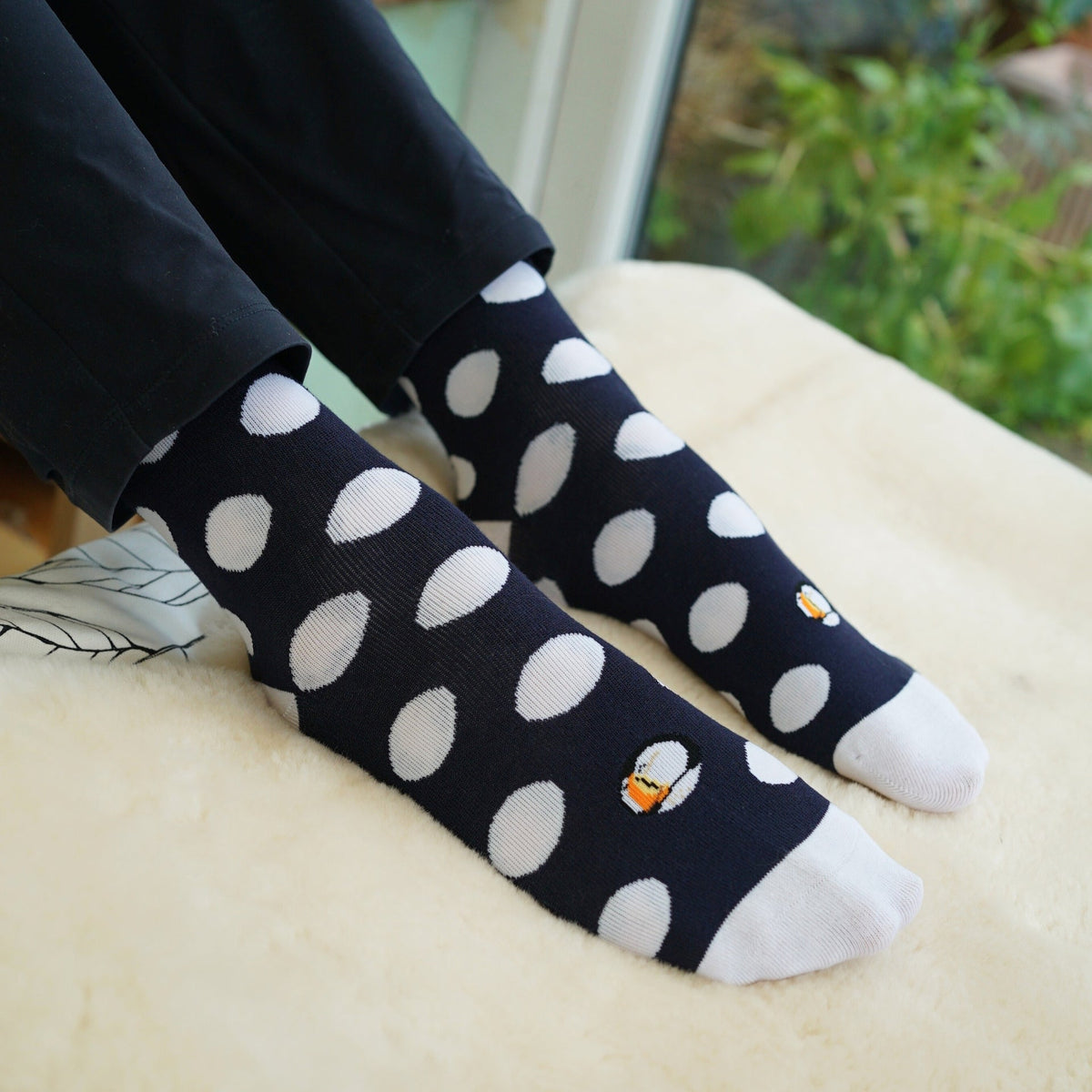 Save the Polka Dot Puffin Bamboo Socks - BraveBearFit