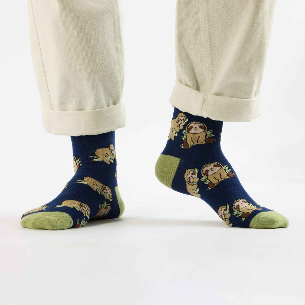 Save the Blue Sloth Bamboo Socks