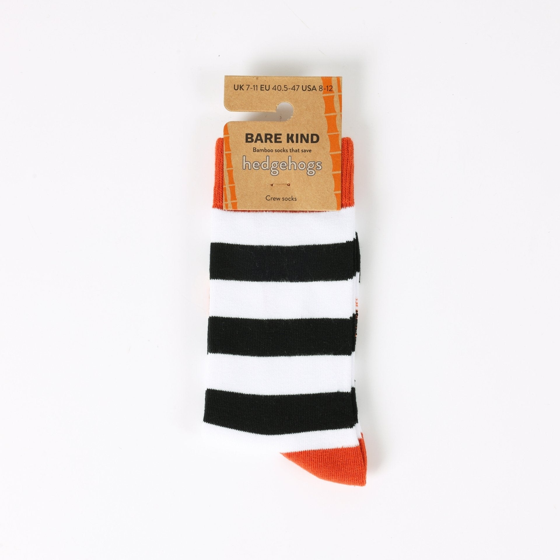 Save the Striped Hedgehog Bamboo Socks