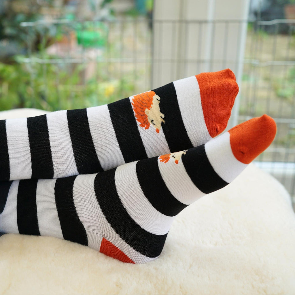 Save the Striped Hedgehog Bamboo Socks