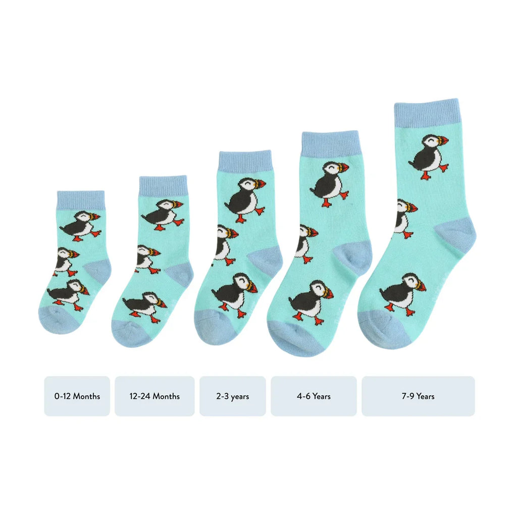Save the Puffin Bamboo Socks for Kids