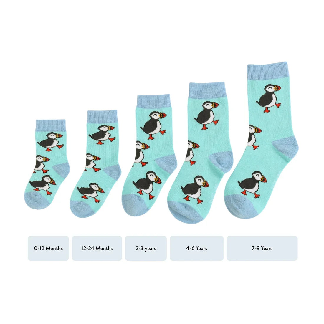 Save the Puffin Bamboo Socks for Kids