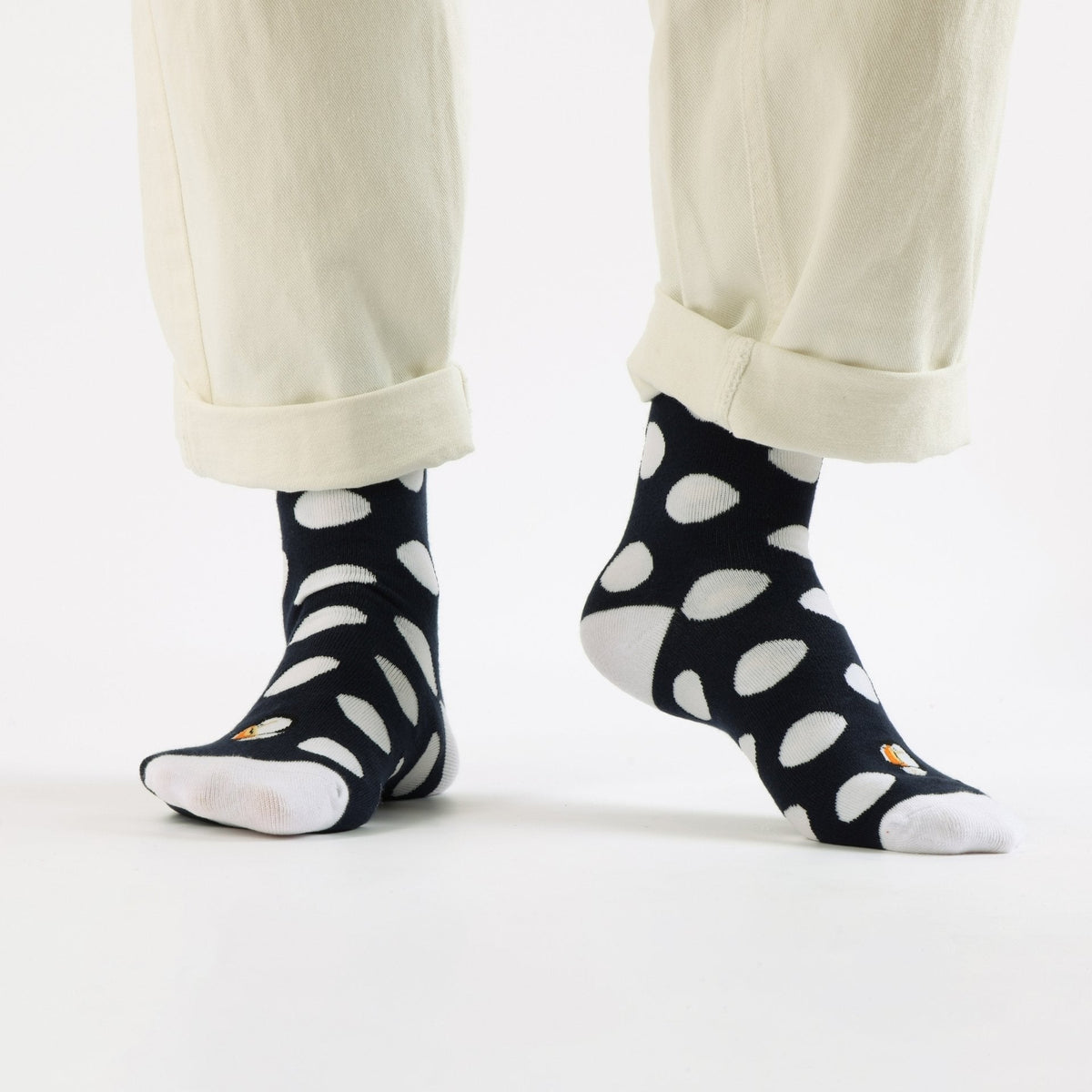 Save the Polka Dot Puffin Bamboo Socks - BraveBearFit