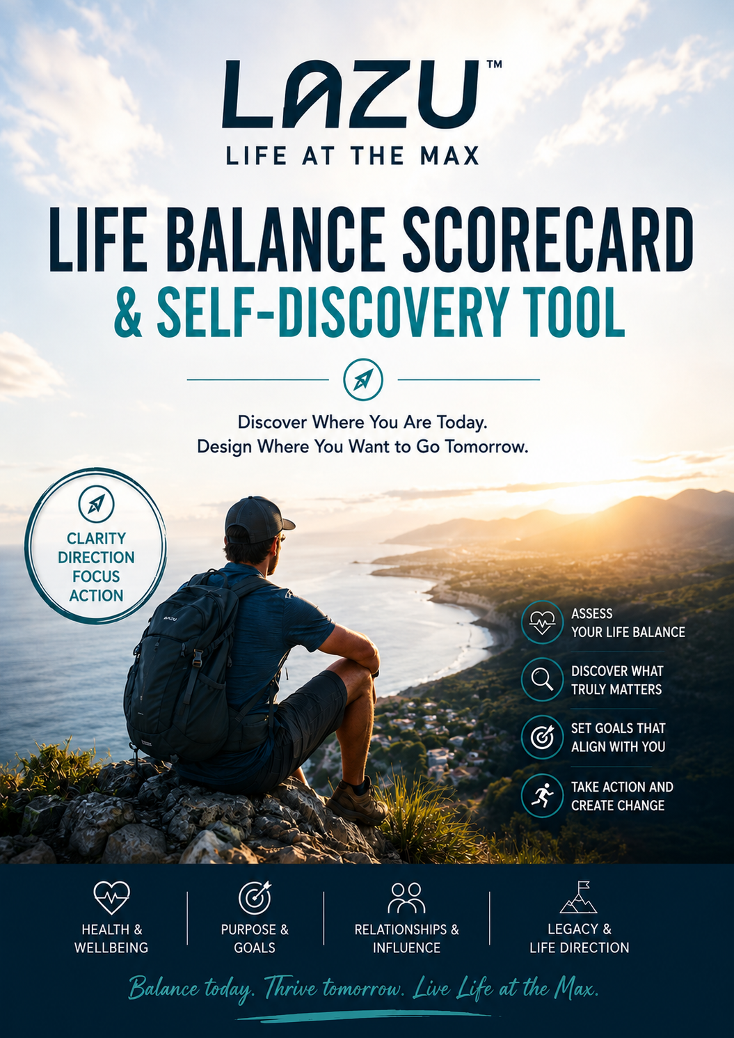 LAZU Life Balance Scorecard & Self Discovery Tool (Free Download - Value $2.95)
