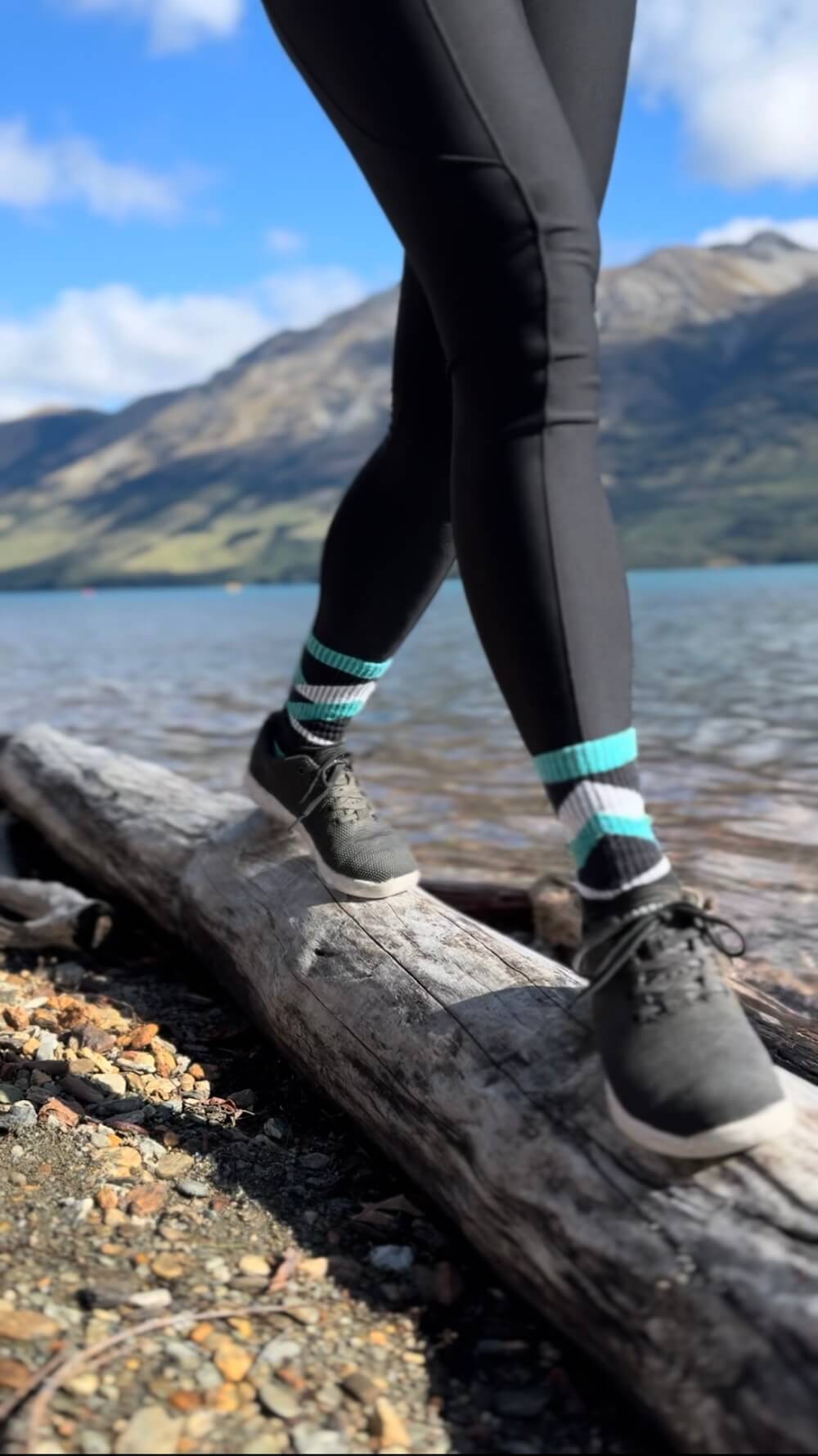 Organic Cotton Lite Crew Sock - Chevron Strike