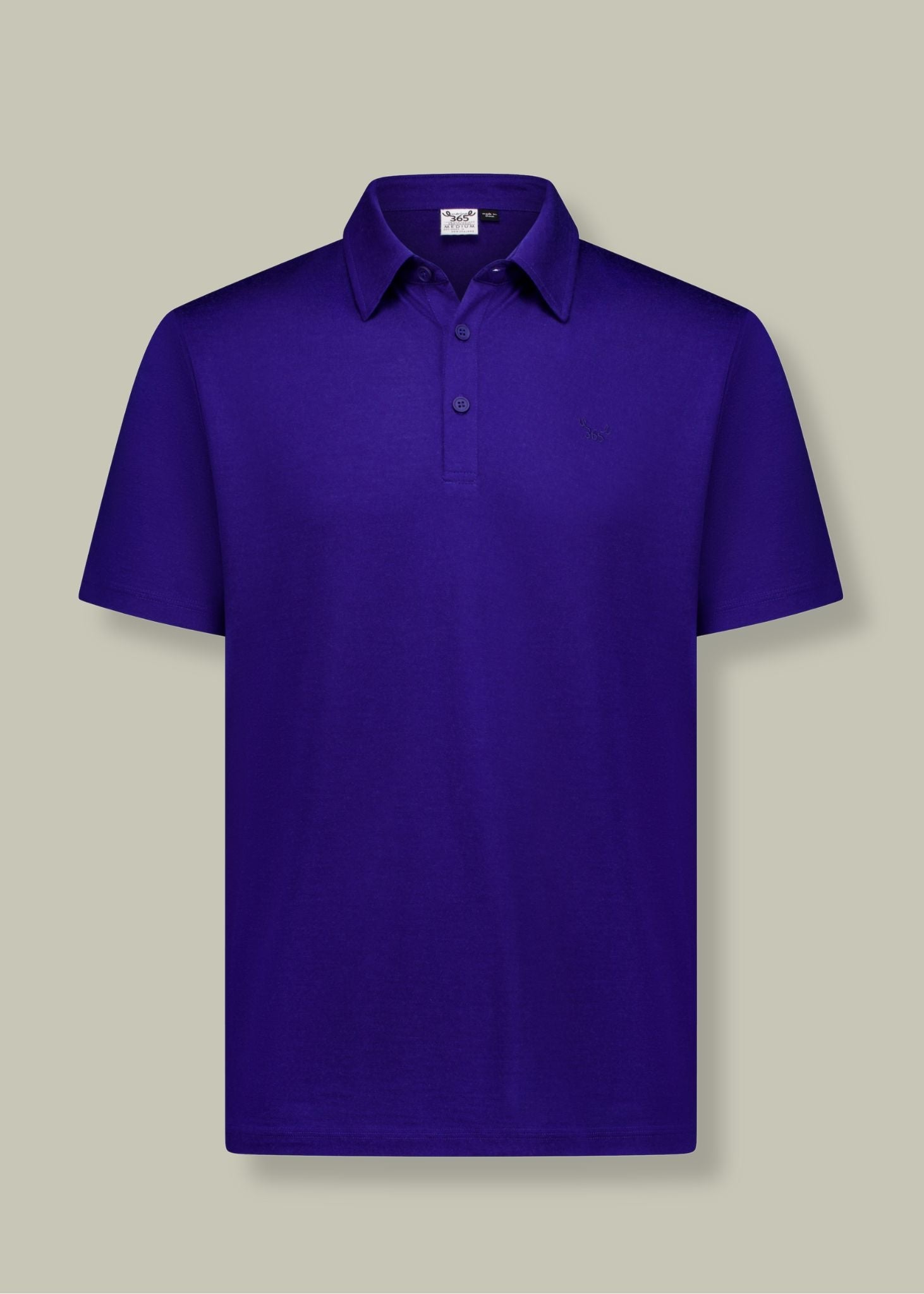 Men's Polo - 100% Merino Wool, Cobalt