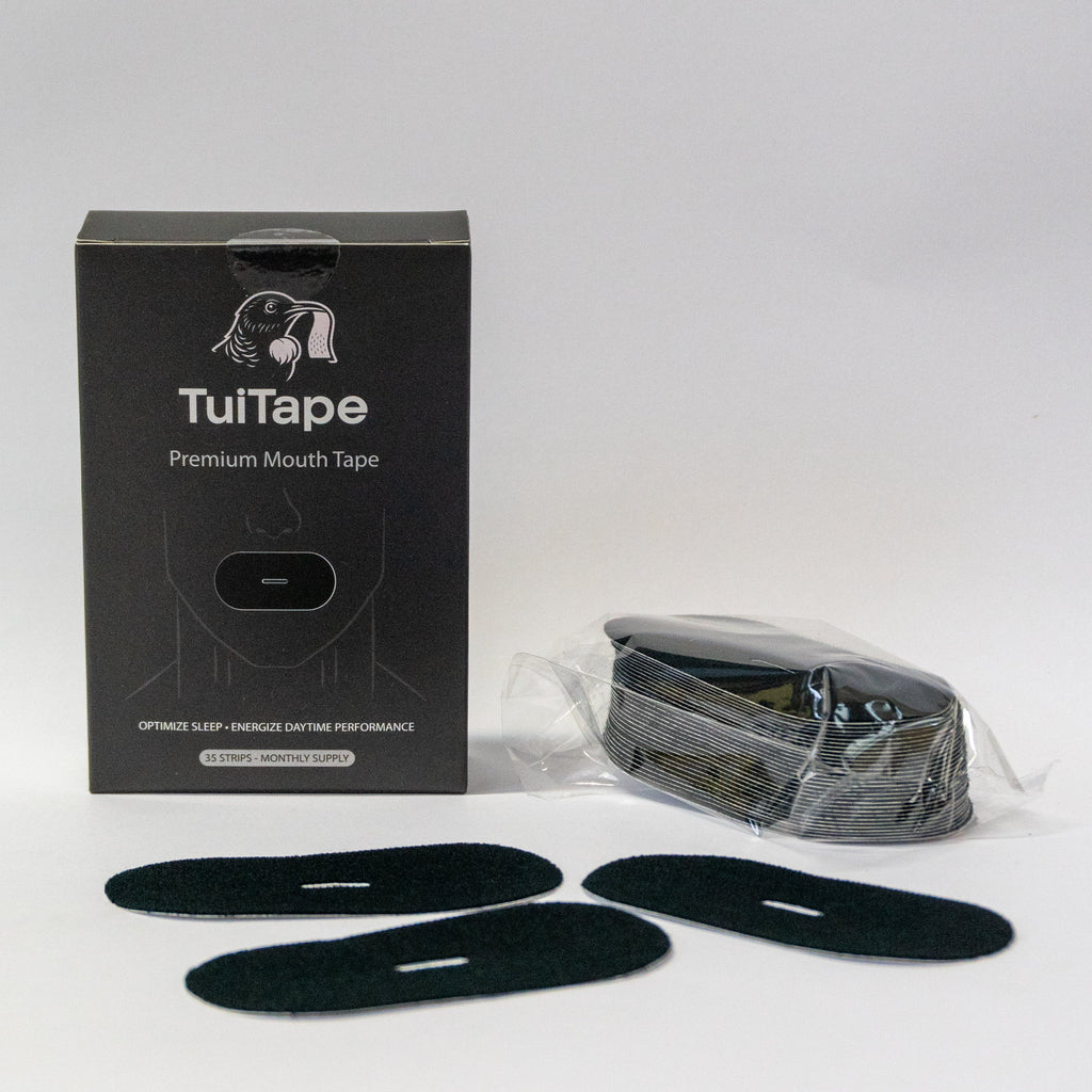 Classic Mouth Tape | Light Blue / Black | 7 or 35-Night Pack