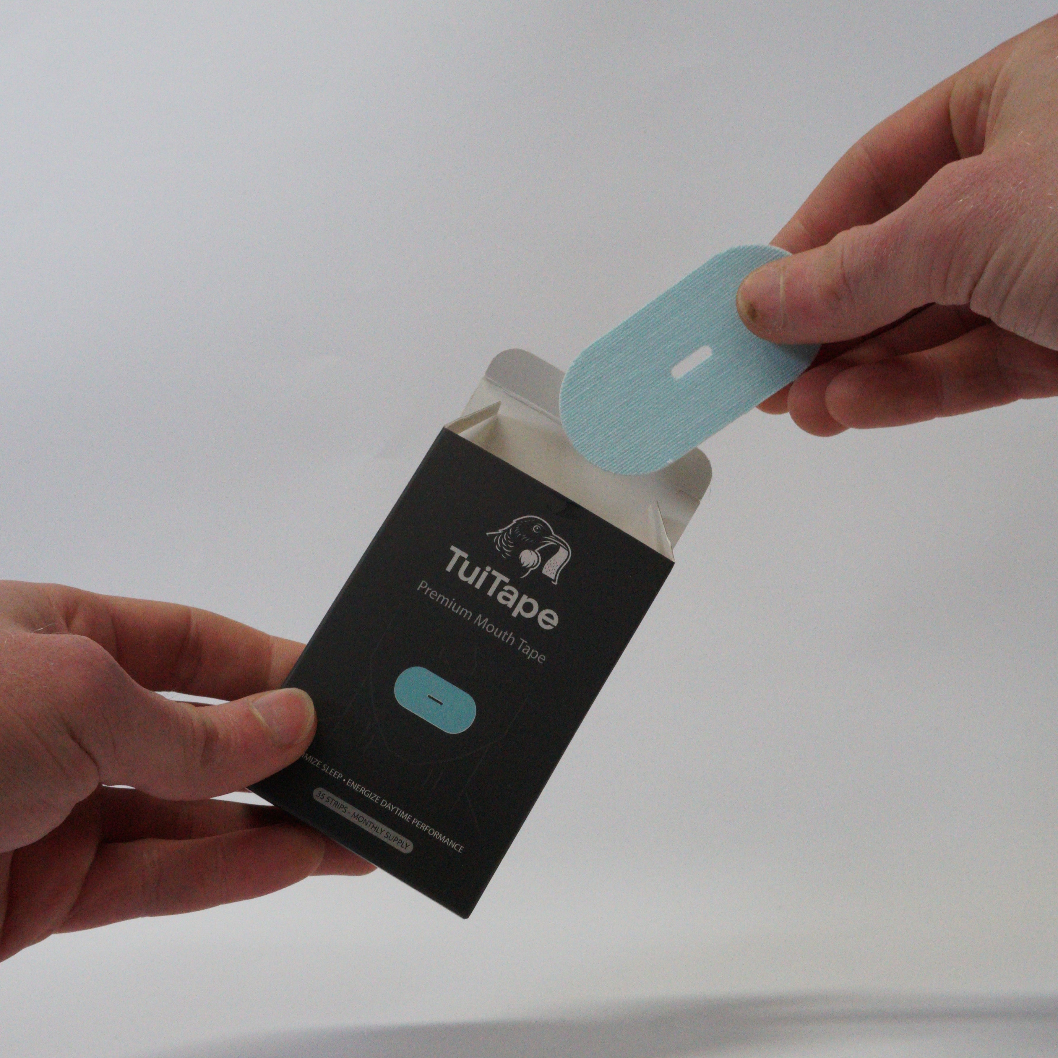 Classic Mouth Tape | Light Blue / Black | 7 or 35-Night Pack