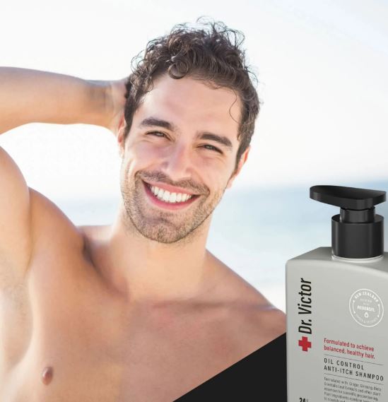 Dr.Victor Oil Control Anti Itch Shampoo 280ml -(Grey)