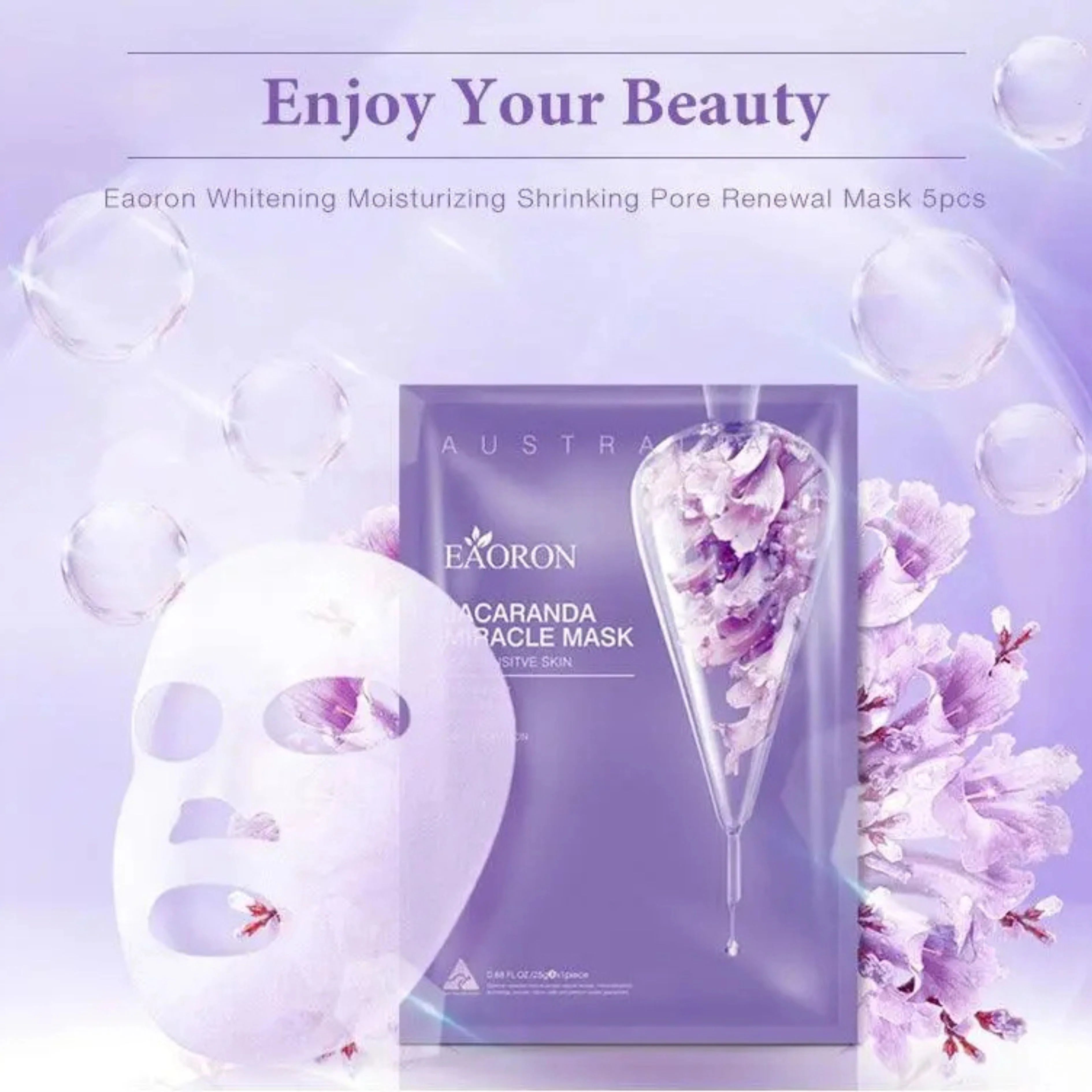 Eaoron Jacaranda Miracle Mask 5pcs ( Purple) (2027.03)