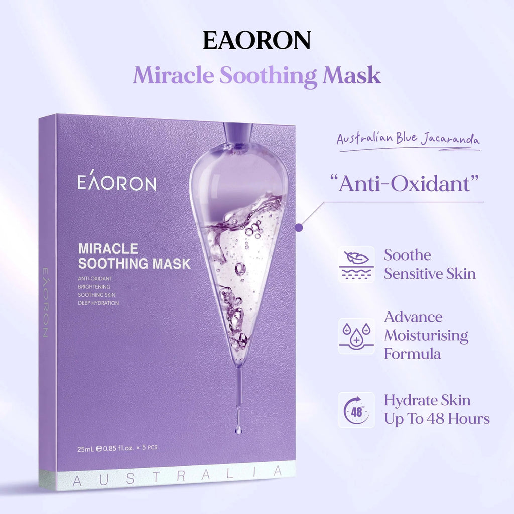 Eaoron Jacaranda Miracle Mask 5pcs ( Purple) (2027.03)