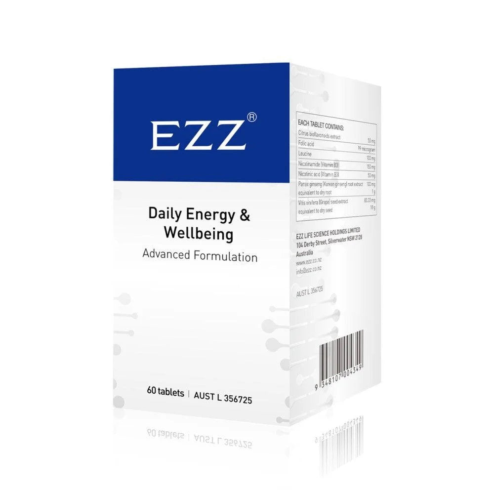 EZZ Daily Energy & Wellbeing 60Caps * 1 Bottle