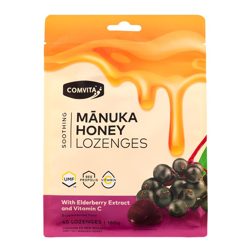 Comvita Lozenges Elderberry 40s Medium Bag