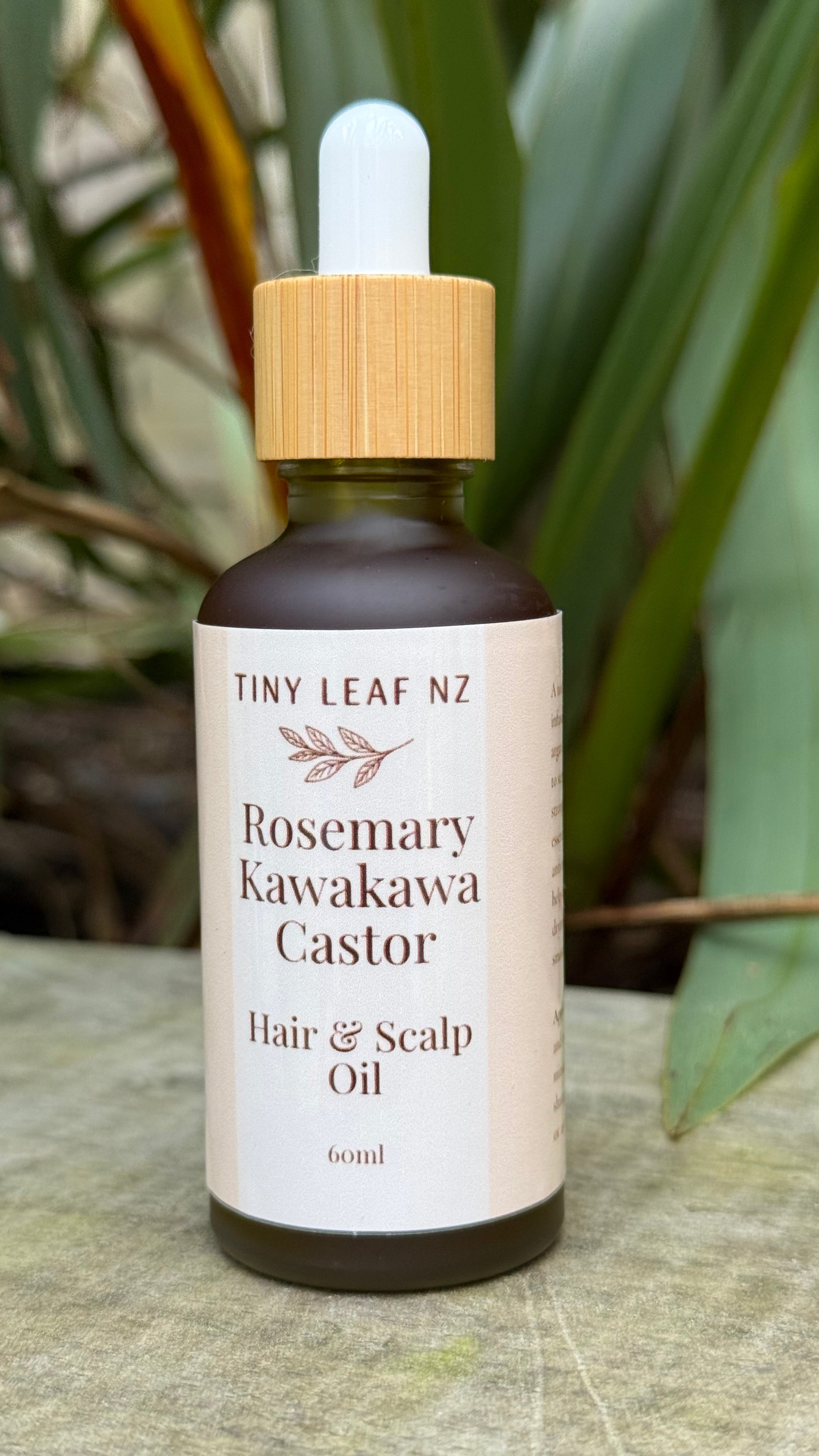Rosemary Castor Kawakawa Moroccan Hair & Scalp Oil | Natural Scalp Treatment NZ