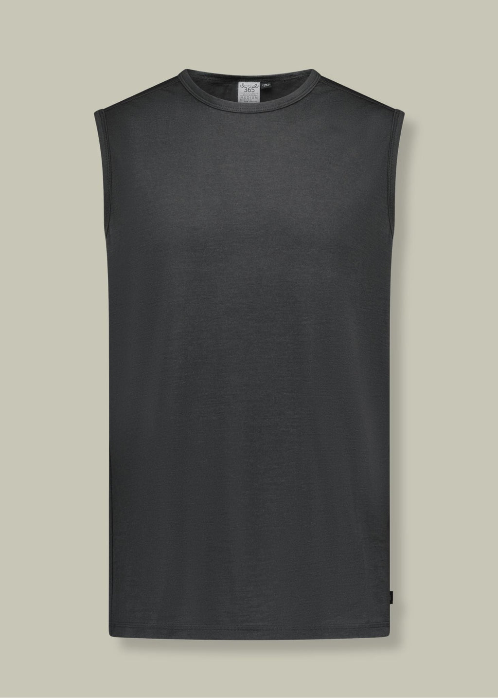 Men's Garage Tank Top - 100% Merino Wool, Slate Grey
