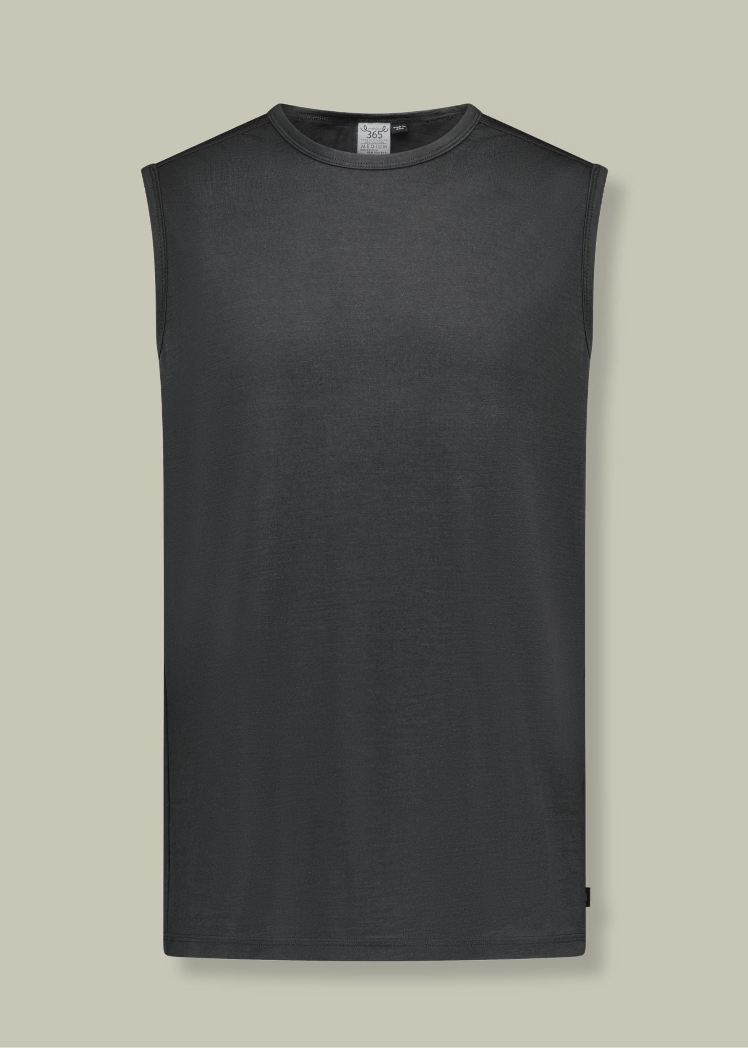 Men's Garage Tank Top - 100% Merino Wool, Slate Grey