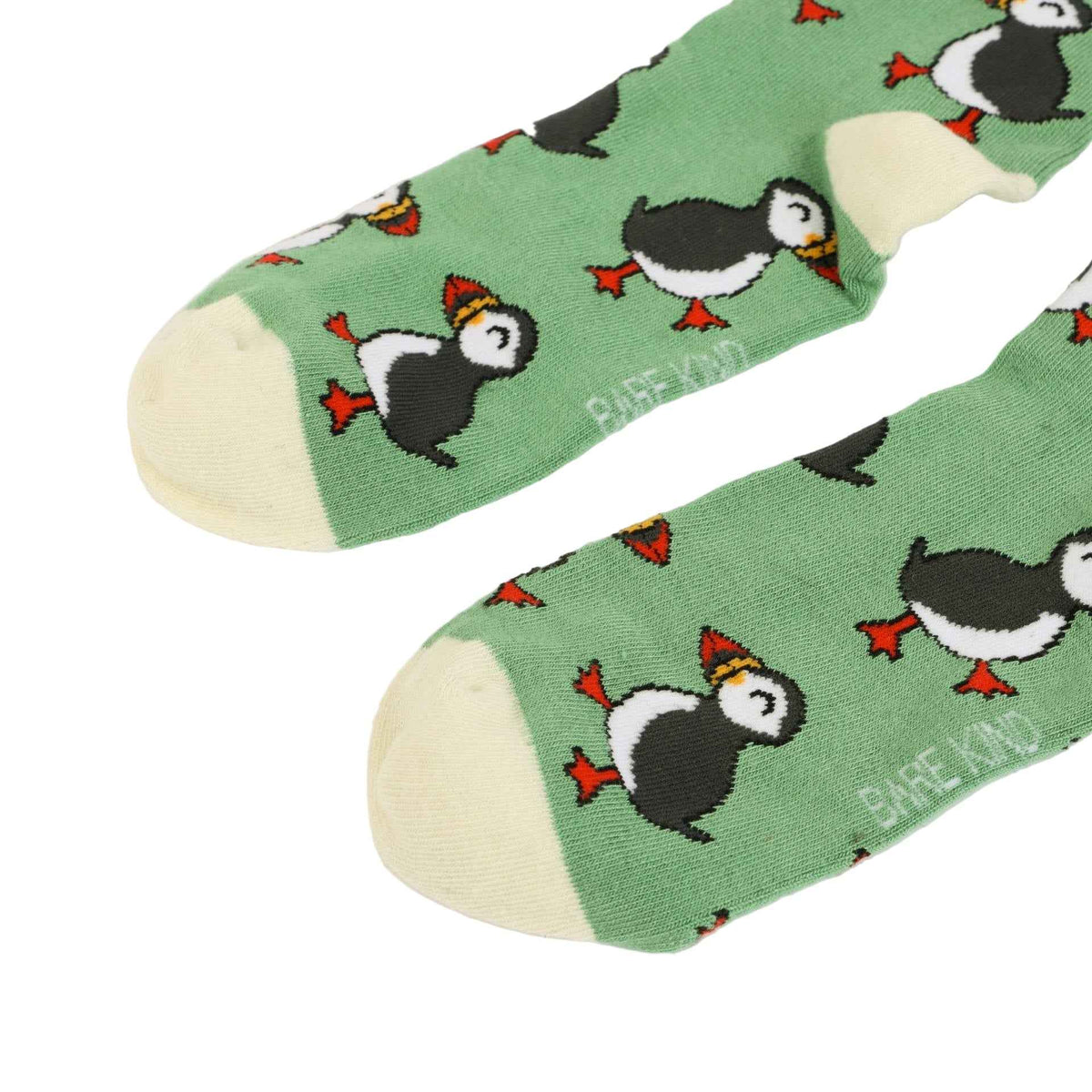Save the Green Puffin Bamboo Socks