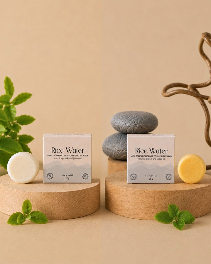 Rice Water Hair Shampoo & Conditioner Combo - Mini