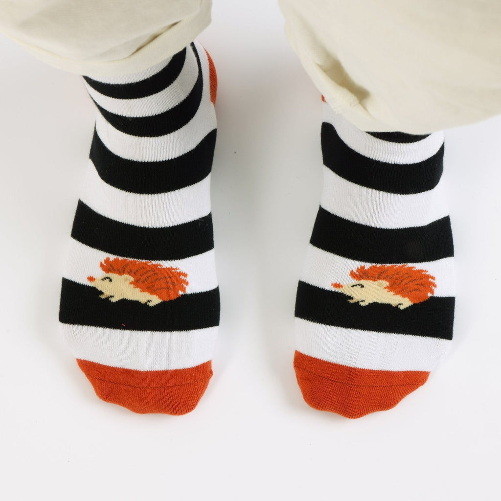 Save the Striped Hedgehog Bamboo Socks