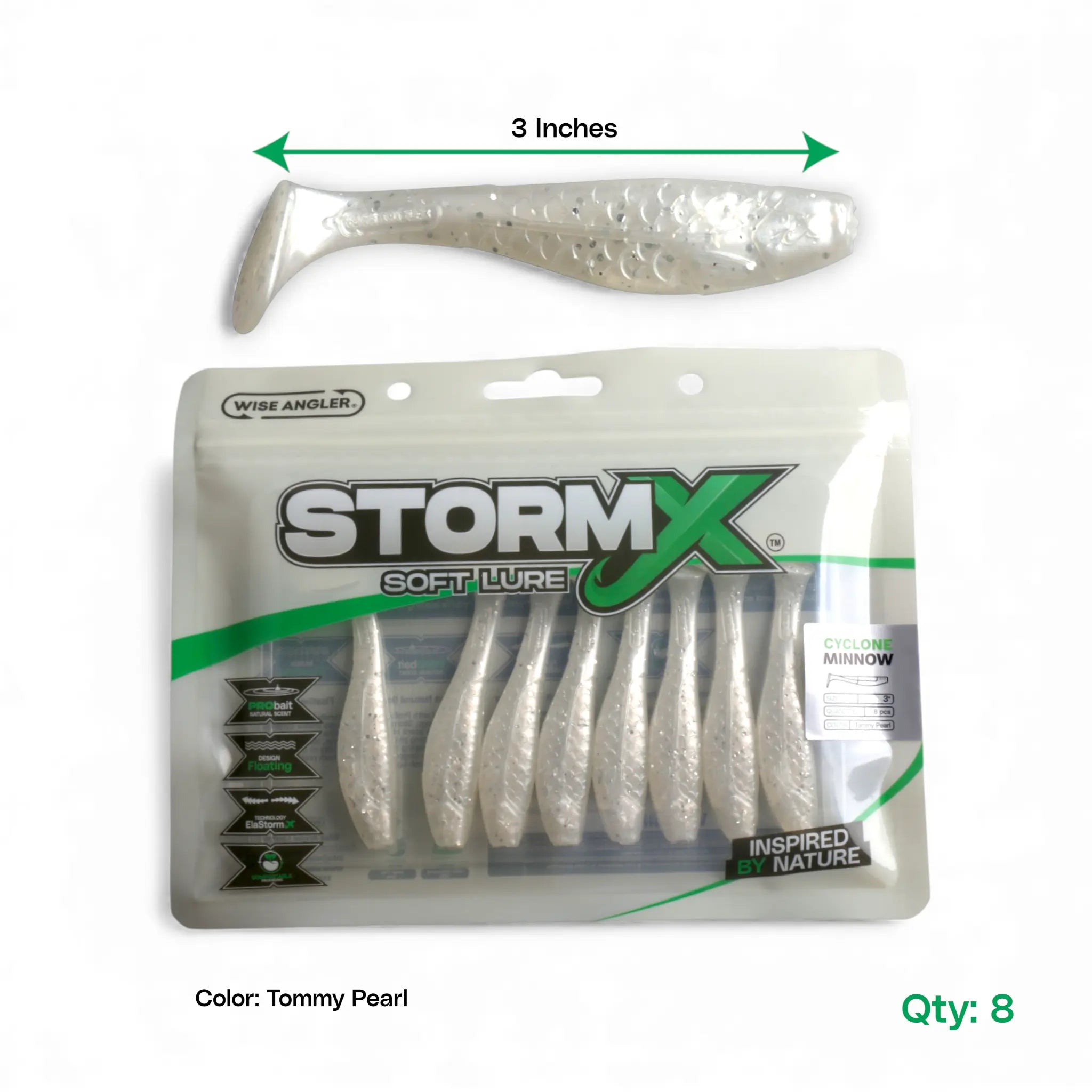 StormX™ Cyclone Minnow  3" Soft Lure