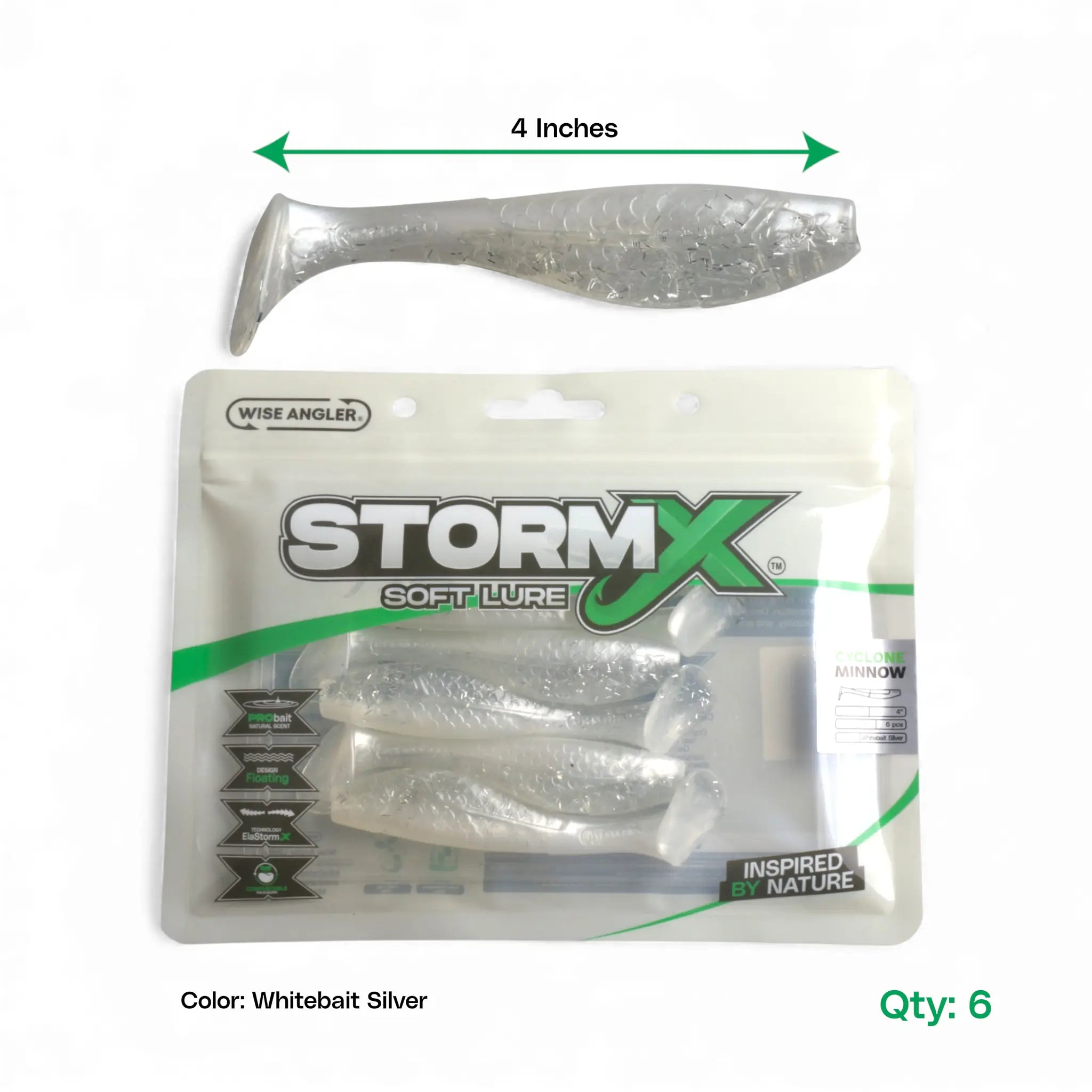 StormX™ Cyclone Minnow  4" Soft Lure