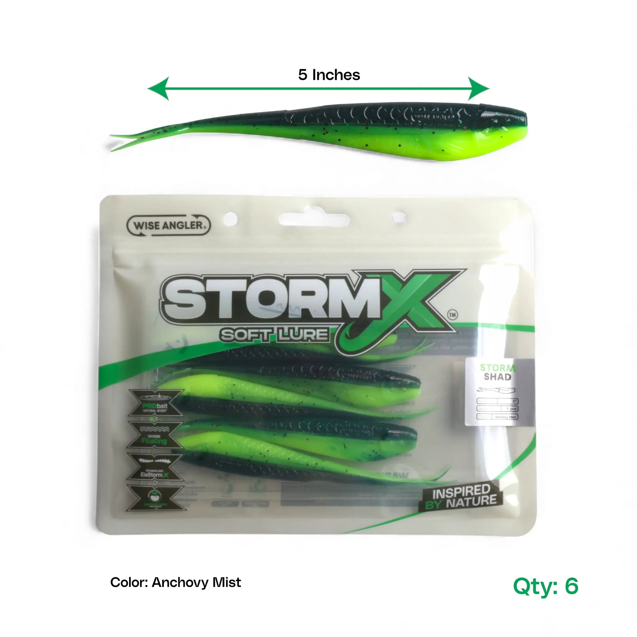StormX™ Storm Shad 5" Soft Lure
