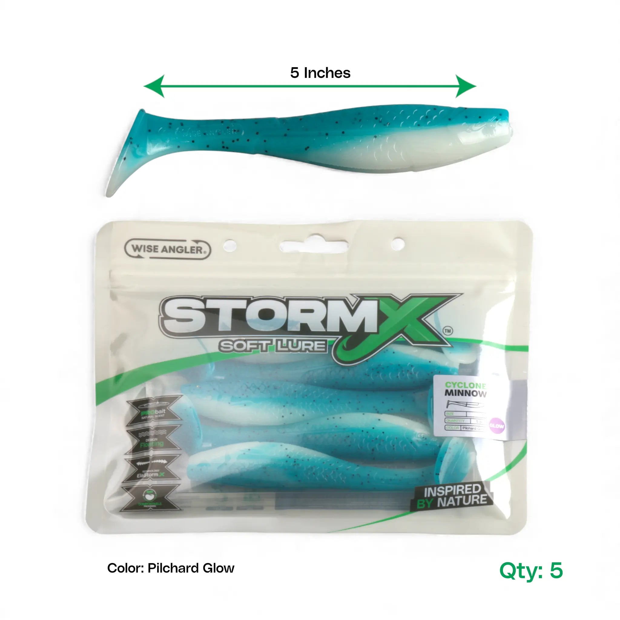 StormX™ Cyclone Minnow 5" Soft Lure