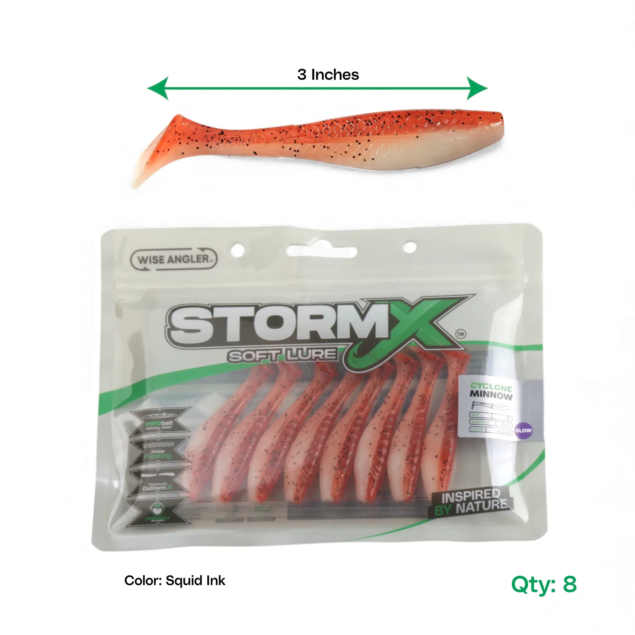 StormX™ Cyclone Minnow  3" Soft Lure