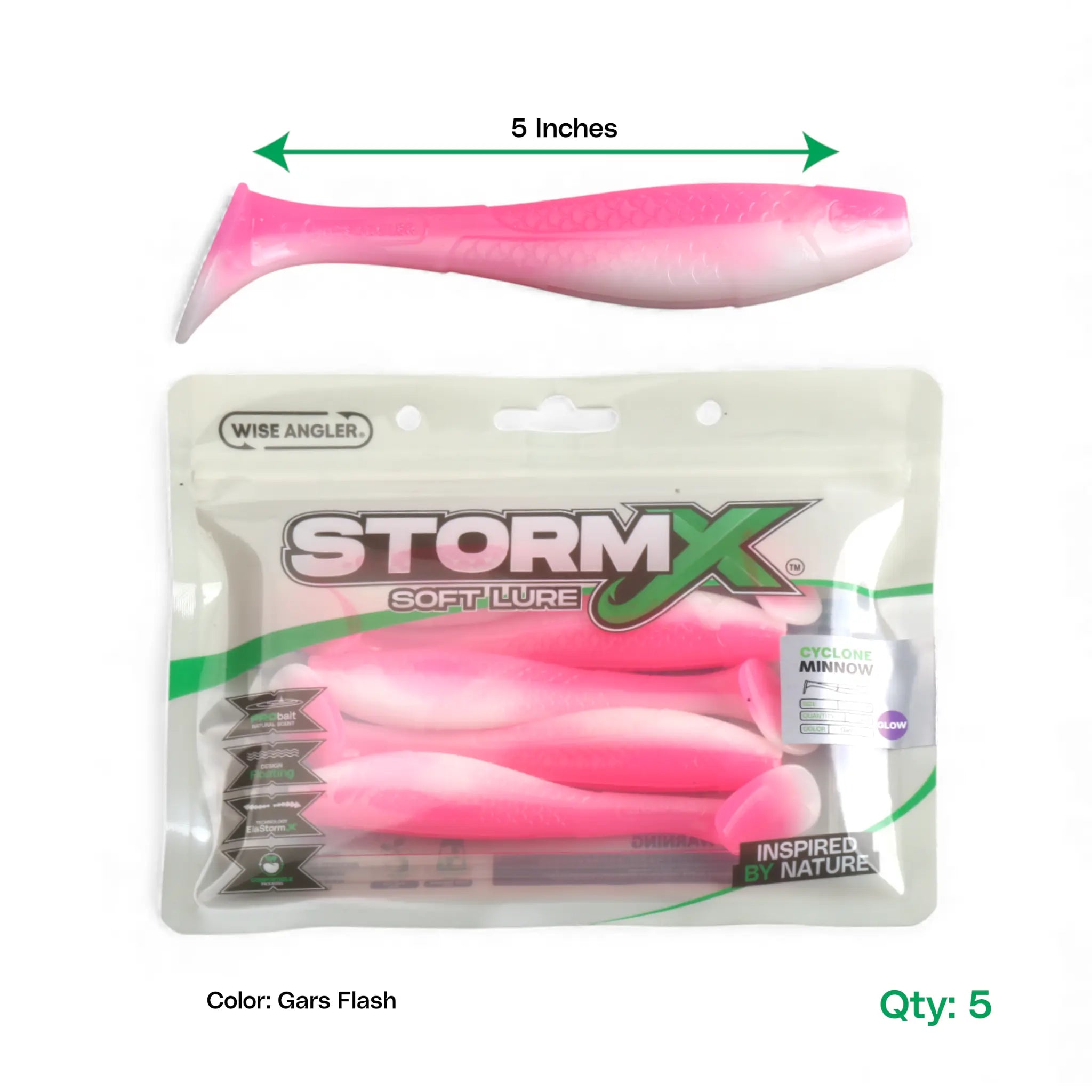 StormX™ Cyclone Minnow 5"  Soft Lure